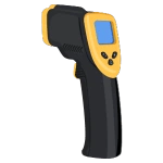 Latest Technology- a thermal inspection instrument icon.