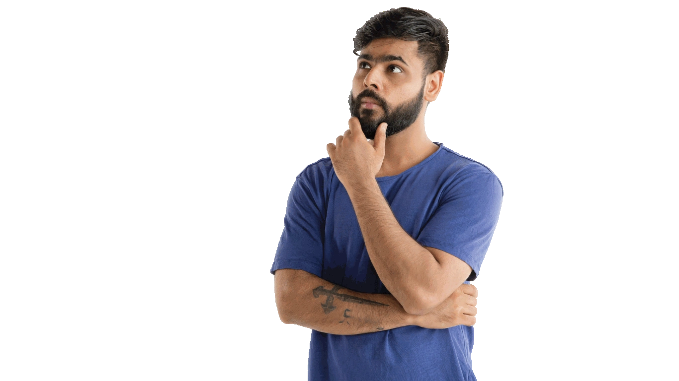 Image of a man in thoughtful pose.